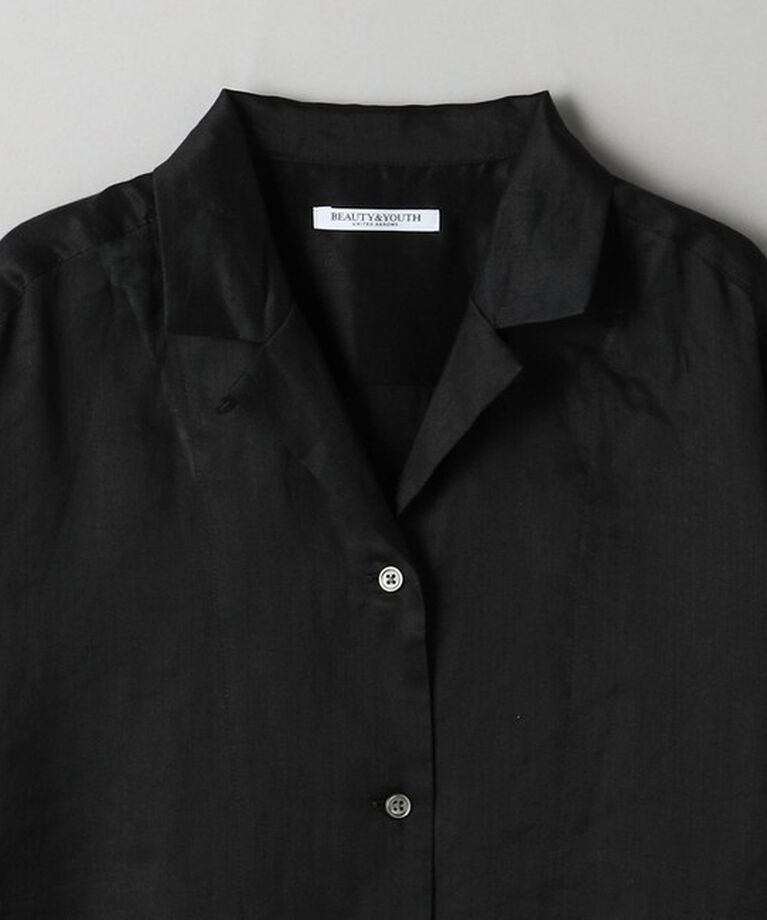 BEAUTY&YOUTH UNITED ARROWS「麻 オープンカラー シャツ」|シャツ・ブラウス|