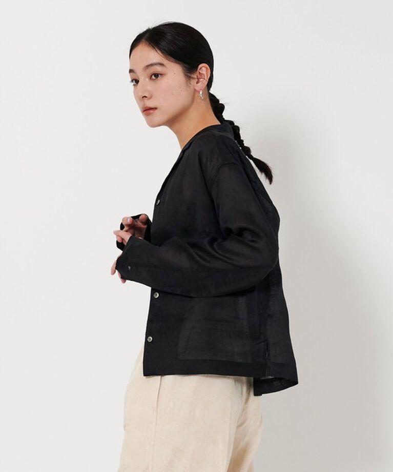 BEAUTY&YOUTH UNITED ARROWS「麻 オープンカラー シャツ」|シャツ・ブラウス|