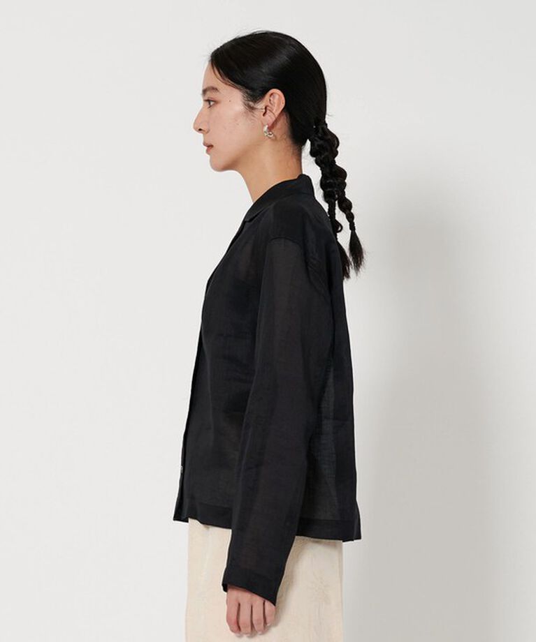 BEAUTY&YOUTH UNITED ARROWS「麻 オープンカラー シャツ」|シャツ・ブラウス|