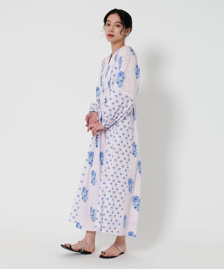 BEAUTY&YOUTH UNITED ARROWS「＜ne Quittez pas＞リリープリント シャーリング ドレス」|ワンピース|