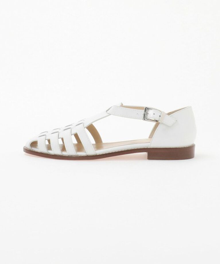 STEVEN ALAN「＜Steven Alan＞レザー メッシュ サンダル」|サンダル|WHITE