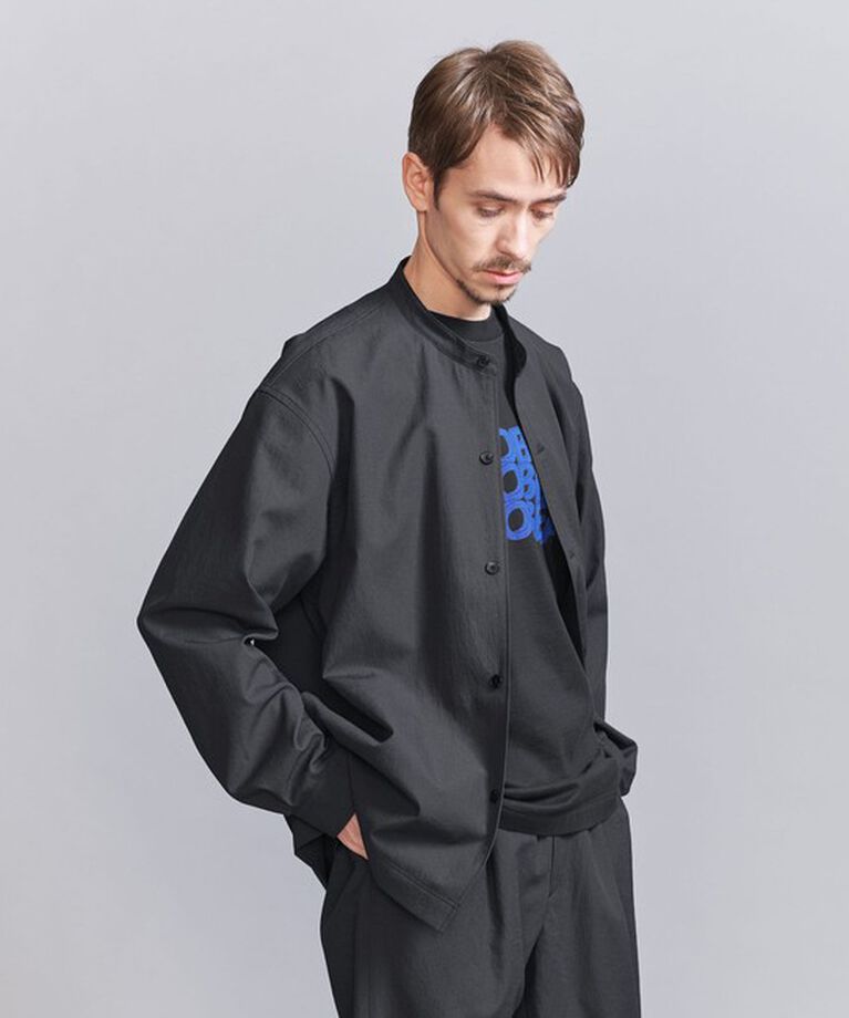 BEAUTY&YOUTH UNITED ARROWS「KOMATSU PACK オーバー フォルム  バンドカラー シャツ -セットアップ対応 撥水機能-」|シャツ・ブラウス|