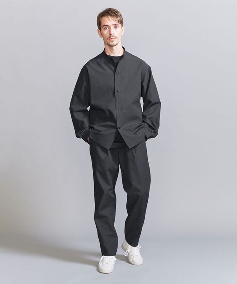 BEAUTY&YOUTH UNITED ARROWS「KOMATSU PACK オーバー フォルム  バンドカラー シャツ -セットアップ対応 撥水機能-」|シャツ・ブラウス|