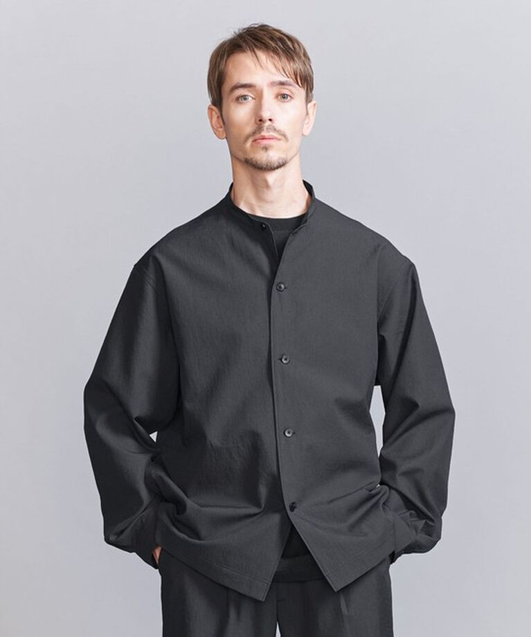 BEAUTY&YOUTH UNITED ARROWS「KOMATSU PACK オーバー フォルム  バンドカラー シャツ -セットアップ対応 撥水機能-」|シャツ・ブラウス|