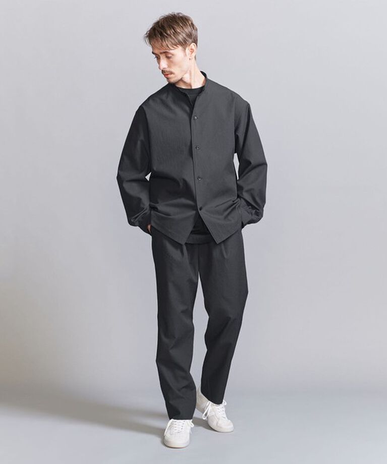 BEAUTY&YOUTH UNITED ARROWS「KOMATSU PACK オーバー フォルム  バンドカラー シャツ -セットアップ対応 撥水機能-」|シャツ・ブラウス|