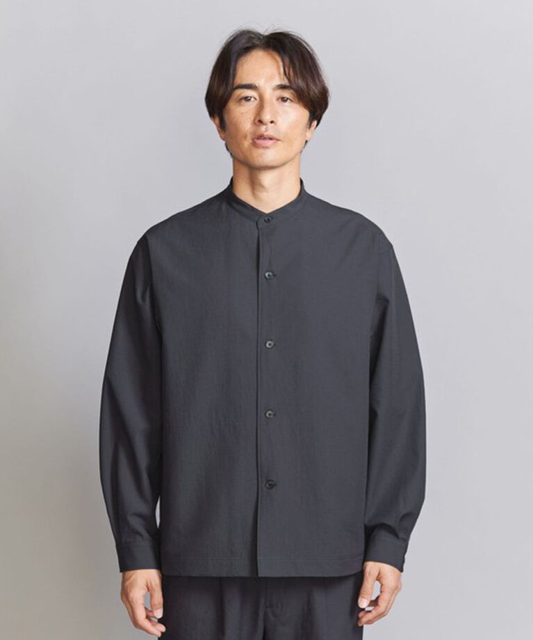 BEAUTY&YOUTH UNITED ARROWS「KOMATSU PACK オーバー フォルム  バンドカラー シャツ -セットアップ対応 撥水機能-」|シャツ・ブラウス|