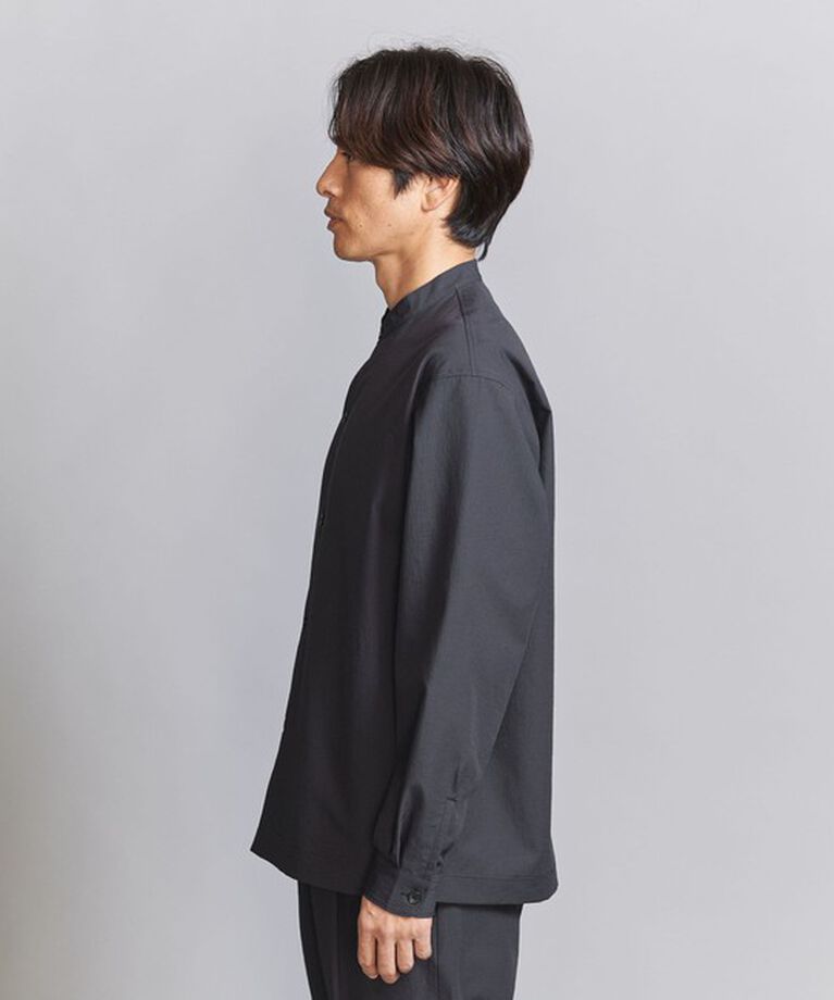 BEAUTY&YOUTH UNITED ARROWS「KOMATSU PACK オーバー フォルム  バンドカラー シャツ -セットアップ対応 撥水機能-」|シャツ・ブラウス|