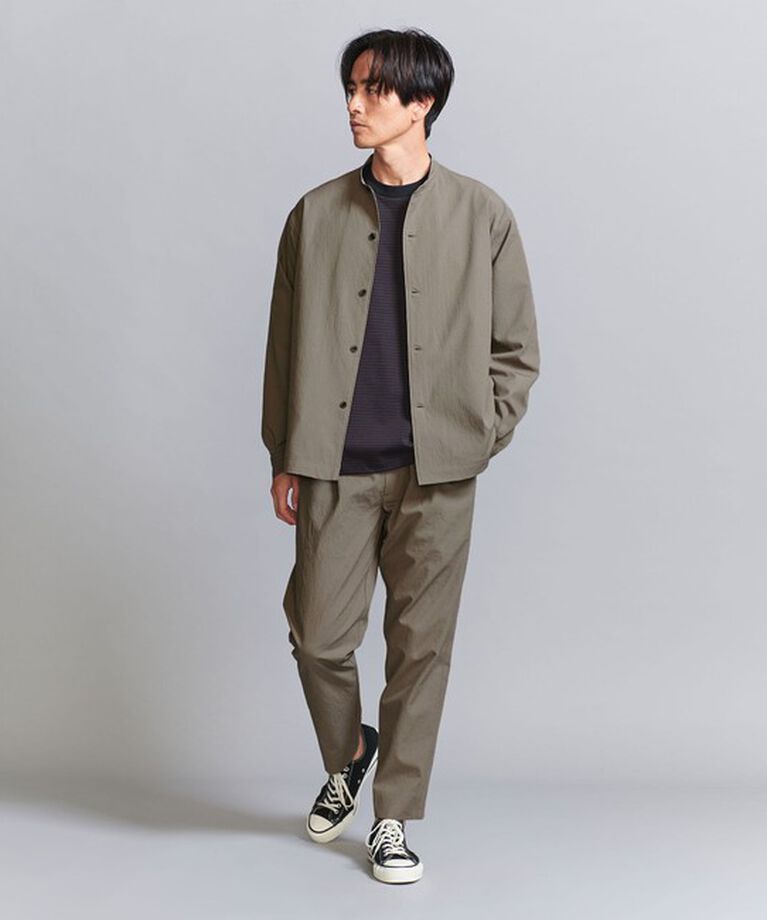 BEAUTY&YOUTH UNITED ARROWS「KOMATSU PACK オーバー フォルム  バンドカラー シャツ -セットアップ対応 撥水機能-」|シャツ・ブラウス|