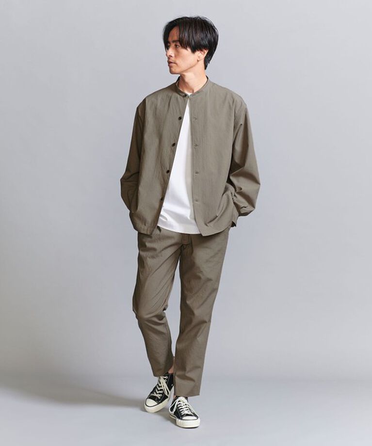 BEAUTY&YOUTH UNITED ARROWS「KOMATSU PACK オーバー フォルム  バンドカラー シャツ -セットアップ対応 撥水機能-」|シャツ・ブラウス|