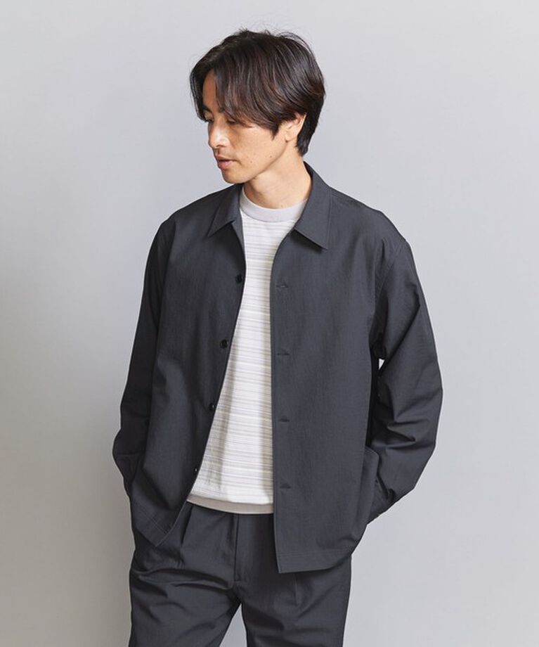BEAUTY&YOUTH UNITED ARROWS「KOMATSU PACK オーバー フォルム キャンプカラー シャツ -セットアップ対応 撥水機能-」|シャツ・ブラウス|