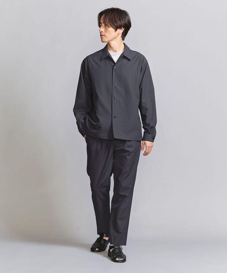BEAUTY&YOUTH UNITED ARROWS「KOMATSU PACK オーバー フォルム キャンプカラー シャツ -セットアップ対応 撥水機能-」|シャツ・ブラウス|