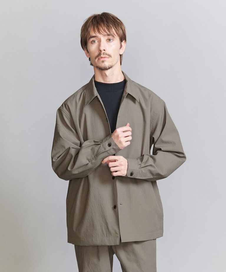 BEAUTY&YOUTH UNITED ARROWS「KOMATSU PACK オーバー フォルム キャンプカラー シャツ -セットアップ対応 撥水機能-」|シャツ・ブラウス|