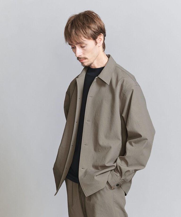 BEAUTY&YOUTH UNITED ARROWS「KOMATSU PACK オーバー フォルム キャンプカラー シャツ -セットアップ対応 撥水機能-」|シャツ・ブラウス|