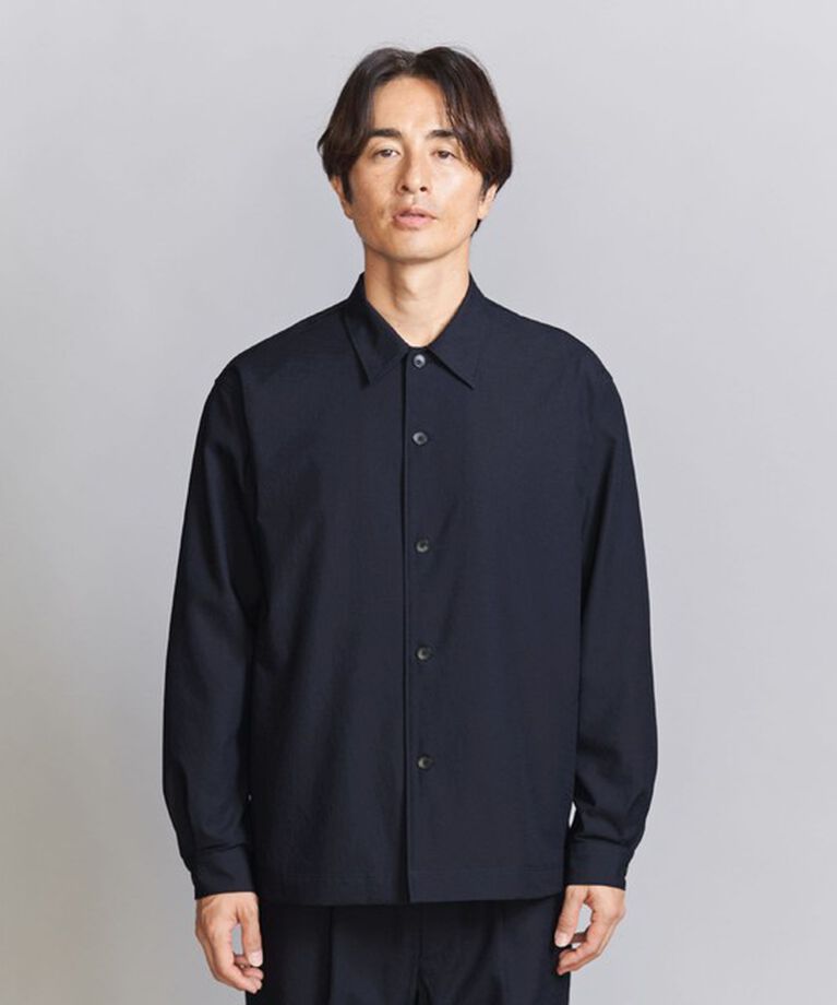 BEAUTY&YOUTH UNITED ARROWS「KOMATSU PACK オーバー フォルム キャンプカラー シャツ -セットアップ対応 撥水機能-」|シャツ・ブラウス|