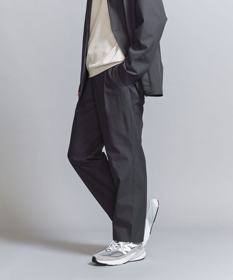 BEAUTY&YOUTH UNITED ARROWS「KOMATSU PACK 1P イージー ワイドテーパード パンツ -セットアップ対応 撥水機能-」|チノ|