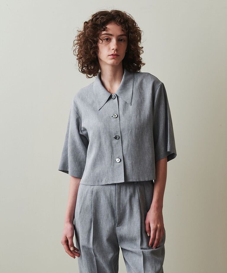 STEVEN ALAN「＜Steven Alan＞ショートスリーブ シャツ」|シャツ・ブラウス|LT.BLUE