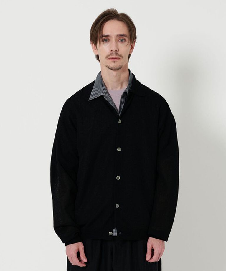 BEAUTY&YOUTH UNITED ARROWS「ミラノリブ ポロニット ジャケット ‐抗菌防臭‐」|カーディガン|