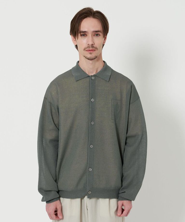 BEAUTY&YOUTH UNITED ARROWS「ミラノリブ ポロニット ジャケット ‐抗菌防臭‐」|カーディガン|