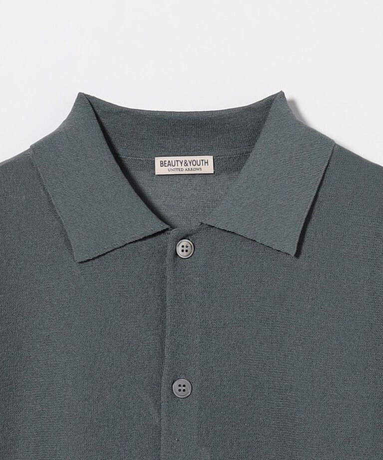 BEAUTY&YOUTH UNITED ARROWS「ミラノリブ ポロニット ジャケット ‐抗菌防臭‐」|カーディガン|