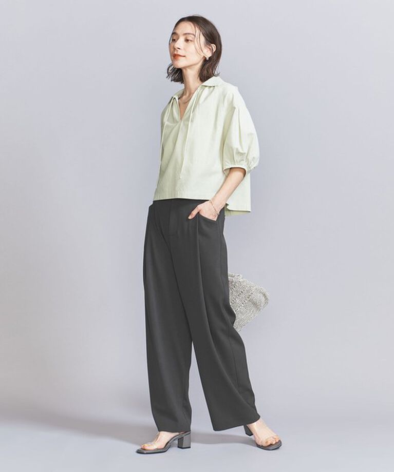 BEAUTY&YOUTH UNITED ARROWS「ポリエステルブレンド バックゴム パンツ」|スラックス|