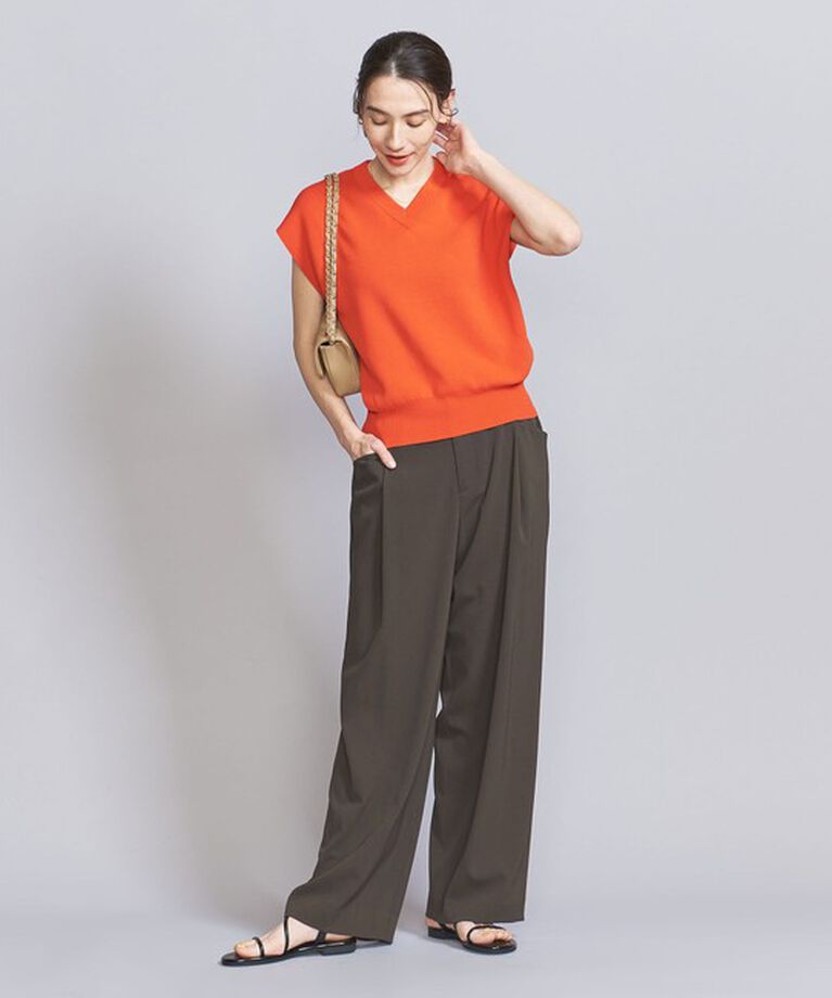 BEAUTY&YOUTH UNITED ARROWS「ポリエステルブレンド バックゴム パンツ」|スラックス|