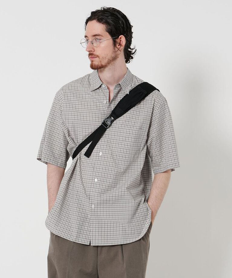 STEVEN ALAN「＜Steven Alan＞ 60 シボ チェック ALINE LOOSE CASUAL」|シャツ・ブラウス|