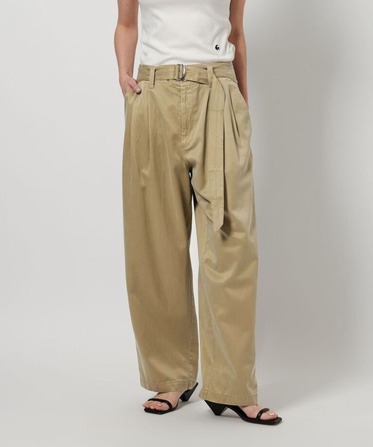BEAUTY&YOUTH UNITED ARROWS「キュプラブレンド ベルテッド パンツ」|その他|BEIGE