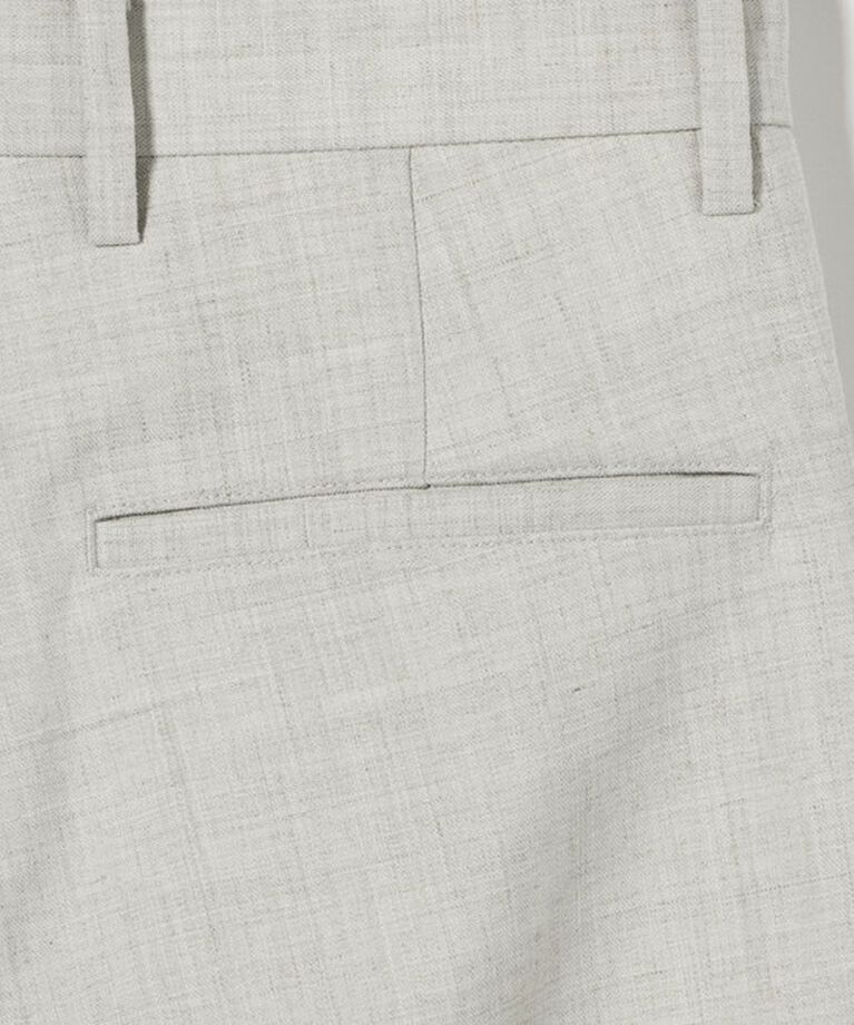 BEAUTY&YOUTH UNITED ARROWS「FLAX ライク 1プリーツ ワイド トラウザーズ ‐ヨコストレッチ・吸水速乾‐」|チノ|