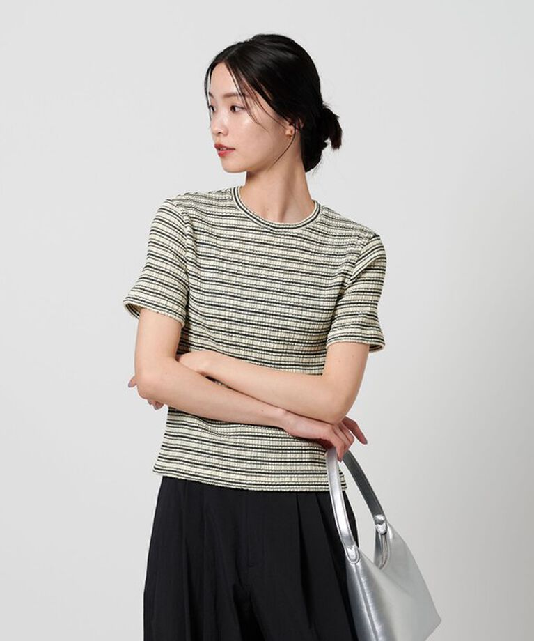 BEAUTY&YOUTH UNITED ARROWS「シャーリング ボーダー Tシャツ」|Tシャツ・カットソー|