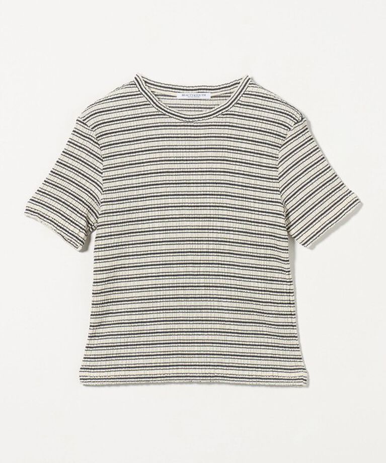 BEAUTY&YOUTH UNITED ARROWS「シャーリング ボーダー Tシャツ」|Tシャツ・カットソー|