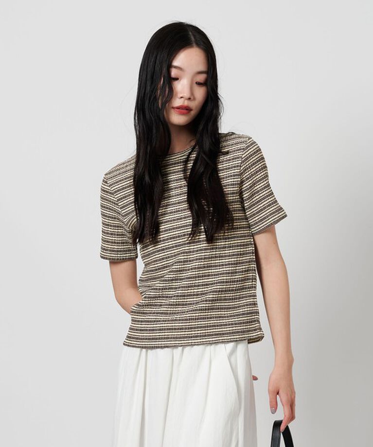BEAUTY&YOUTH UNITED ARROWS「シャーリング ボーダー Tシャツ」|Tシャツ・カットソー|