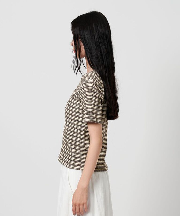 BEAUTY&YOUTH UNITED ARROWS「シャーリング ボーダー Tシャツ」|Tシャツ・カットソー|