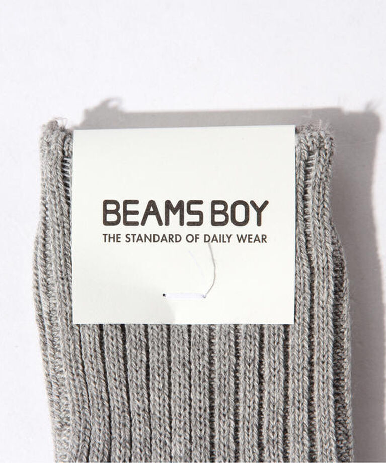 BEAMSBOY「1/2ソリッド リブ ソックス」|ソックス|