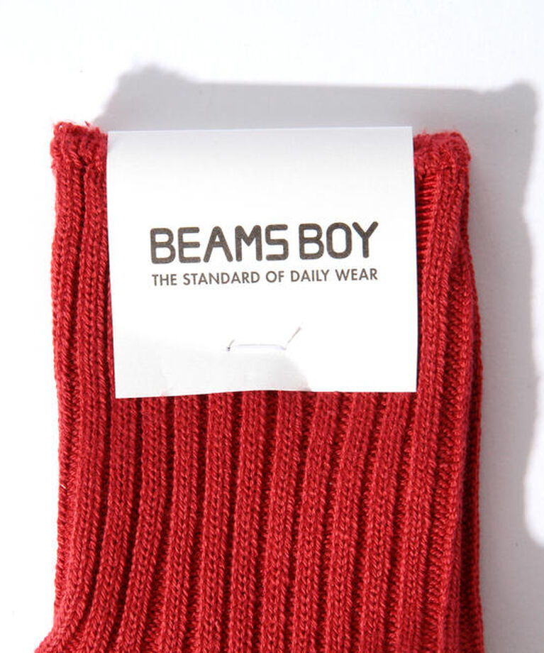 BEAMSBOY「1/2ソリッド リブ ソックス」|ソックス|