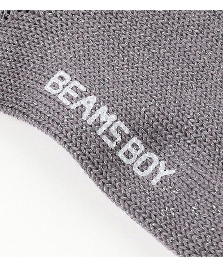 BEAMSBOY「BEAMS BOY / ラメ リブ クルー ソックス NEW」|ソックス|