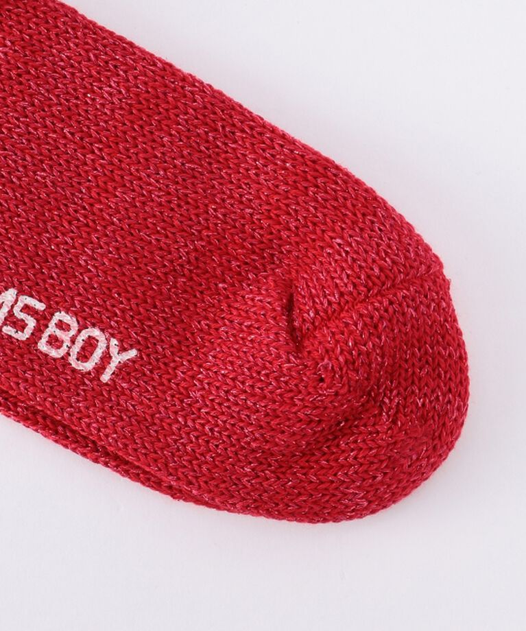 BEAMSBOY「BEAMS BOY / ラメ リブ クルー ソックス NEW」|ソックス|