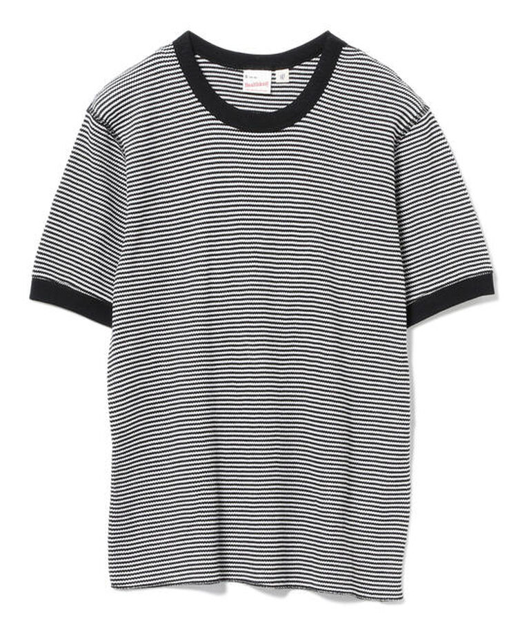 BEAMSBOY「Healthknit × BEAMS BOY / ワッフル ボーダー Tシャツ」|Tシャツ・カットソー|