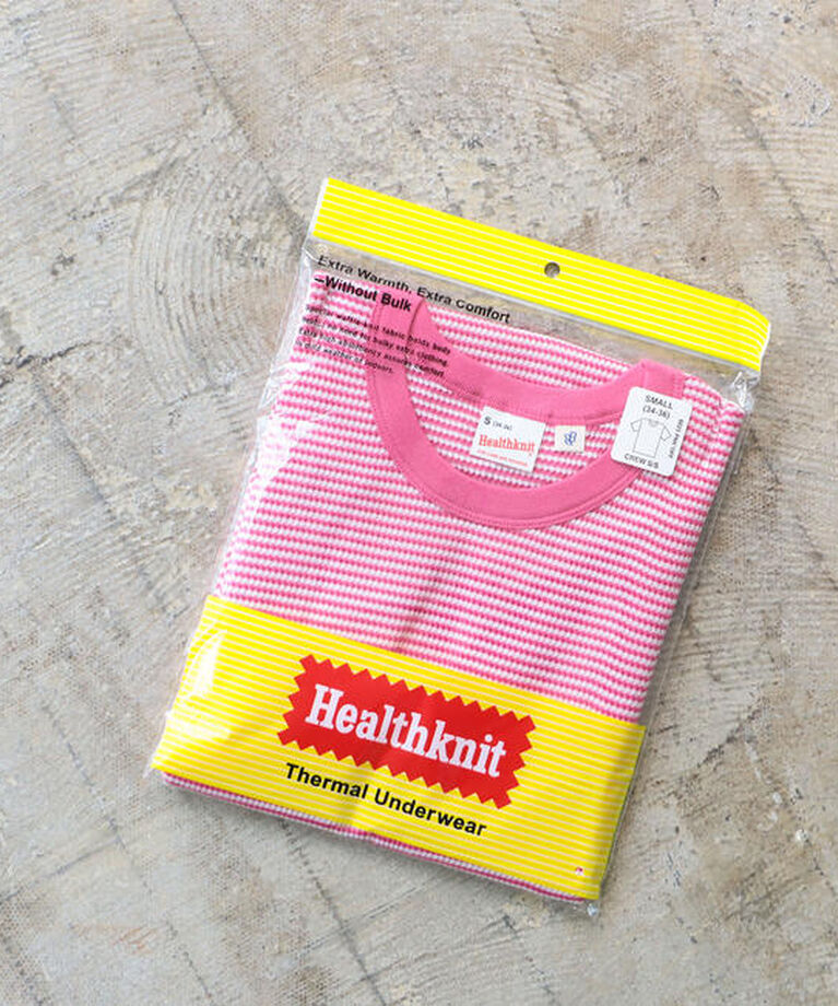 BEAMSBOY「Healthknit × BEAMS BOY / ワッフル ボーダー Tシャツ」|Tシャツ・カットソー|