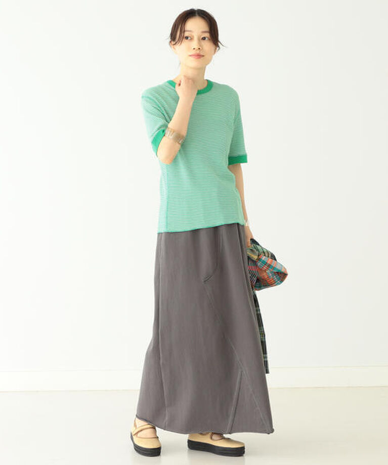 BEAMSBOY「Healthknit × BEAMS BOY / ワッフル ボーダー Tシャツ」|Tシャツ・カットソー|