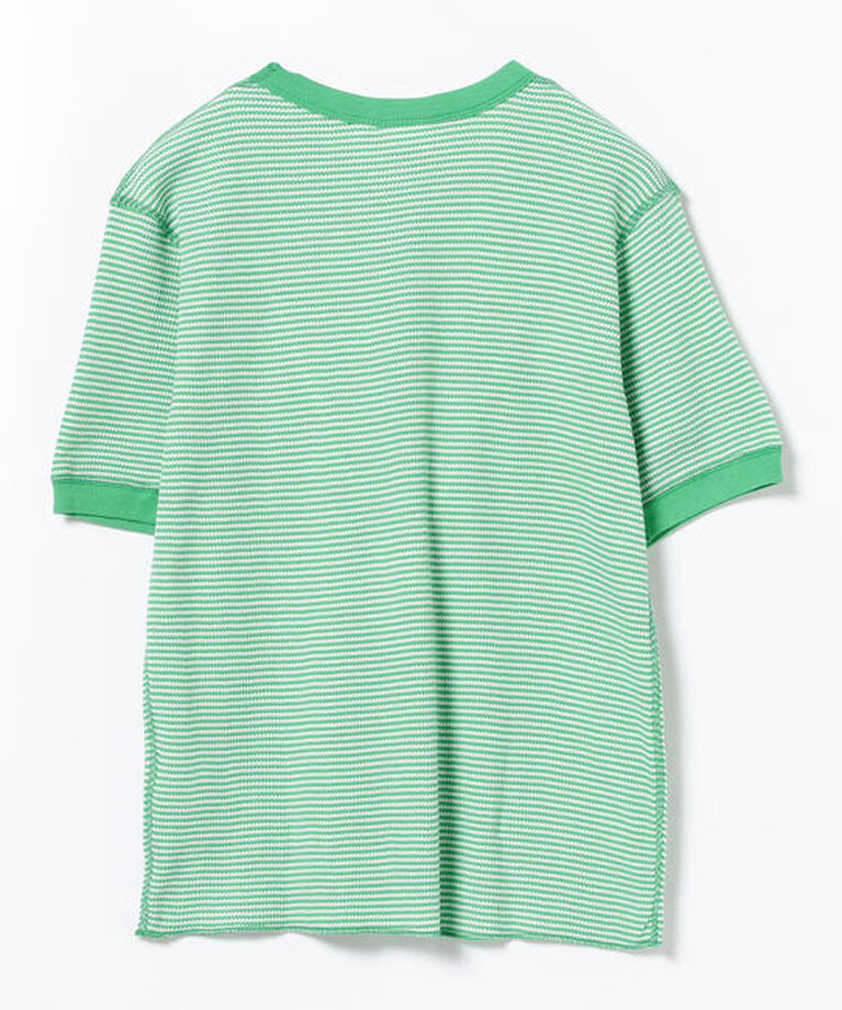 BEAMSBOY「Healthknit × BEAMS BOY / ワッフル ボーダー Tシャツ」|Tシャツ・カットソー|