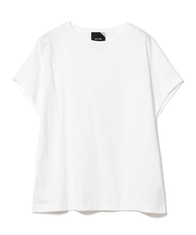 Demi-Luxe BEAMS 「ATON / スビン キャップスリーブ Tシャツ」|Tシャツ・カットソー|