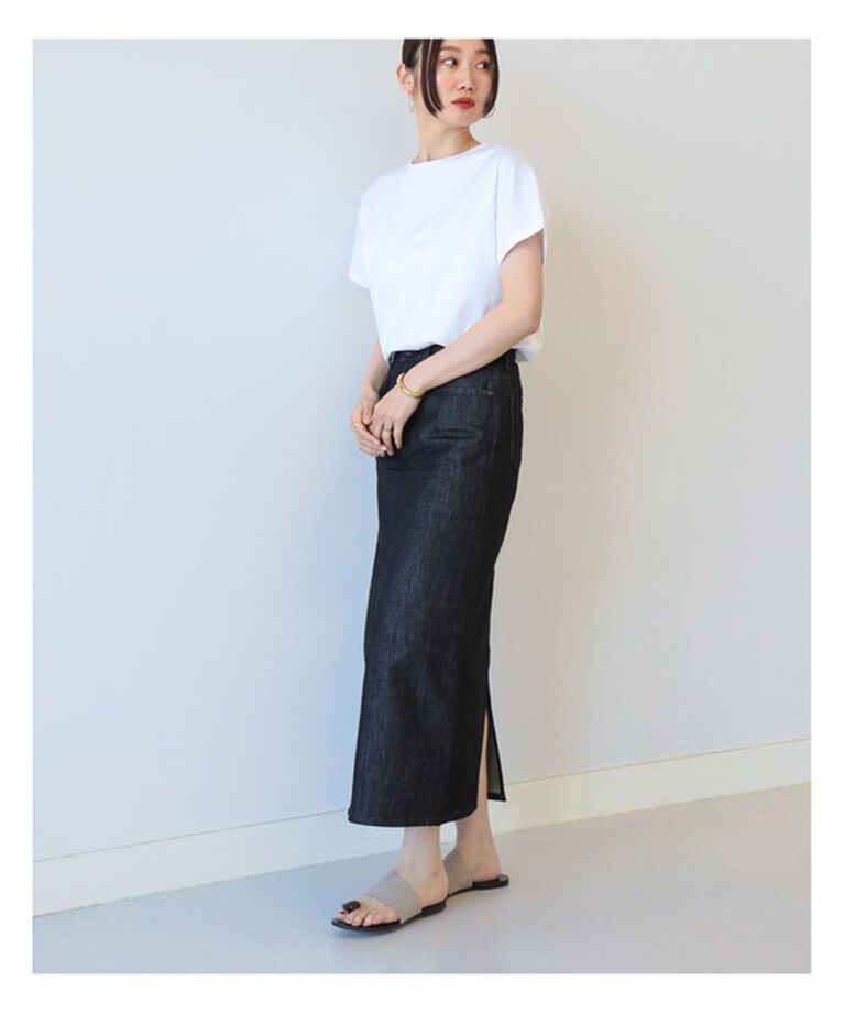 Demi-Luxe BEAMS 「ATON / スビン キャップスリーブ Tシャツ」|Tシャツ・カットソー|