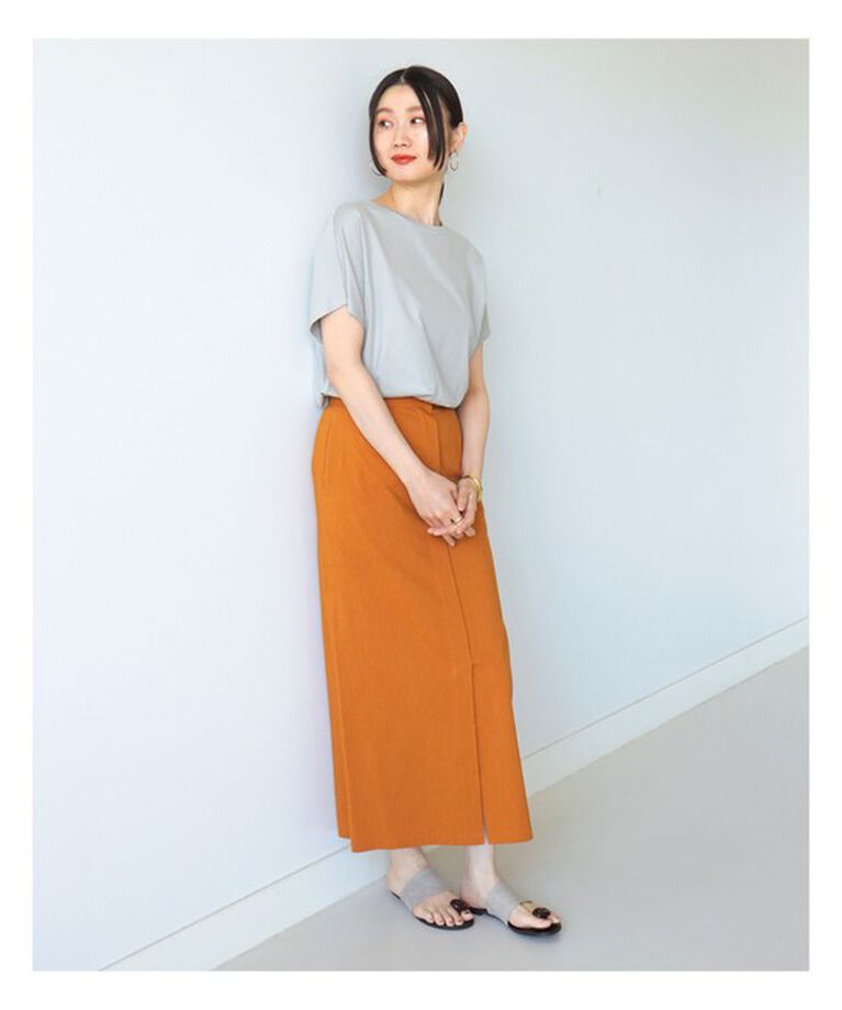 Demi-Luxe BEAMS 「ATON / スビン キャップスリーブ Tシャツ」|Tシャツ・カットソー|