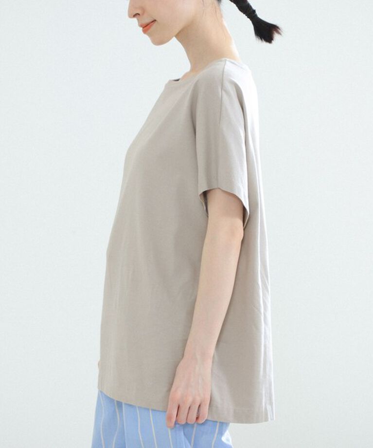 Demi-Luxe BEAMS 「ATON / スビン キャップスリーブ Tシャツ」|Tシャツ・カットソー|