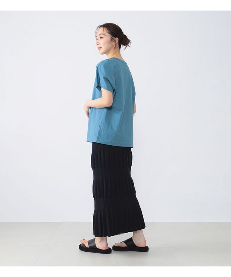 Demi-Luxe BEAMS 「ATON / スビン キャップスリーブ Tシャツ」|Tシャツ・カットソー|