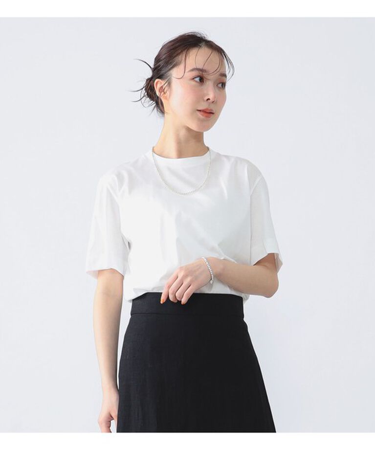 Demi-Luxe BEAMS 「SLOANE / コットン天竺  Tシャツ」|Tシャツ・カットソー|WHITE
