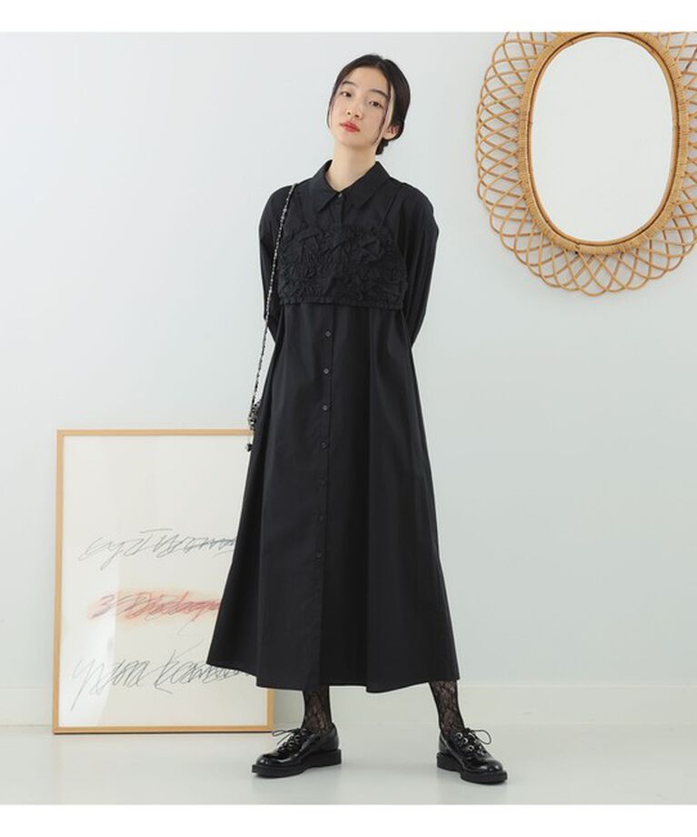 Ray BEAMS 「【WEB限定】I Hate Monday / flower lace ストッキング black」|タイツ・ストッキング|