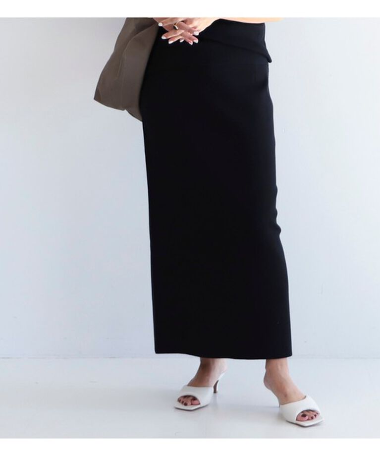 Demi-Luxe BEAMS 「シンプル タイト ニットスカート .M.」|スカート|BLACK