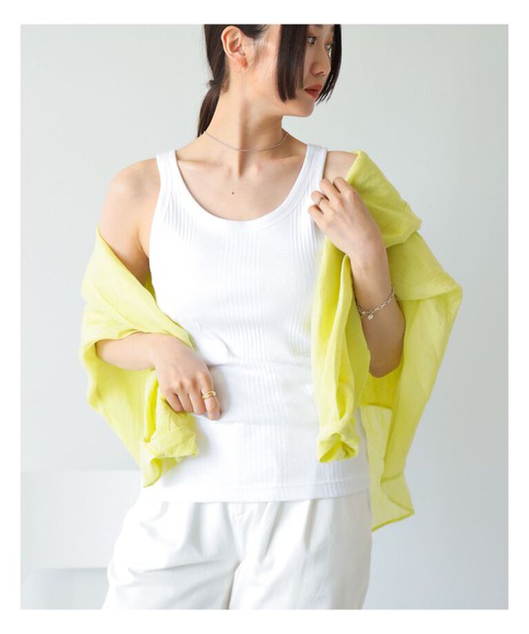 Demi-Luxe BEAMS 「INSCRIRE / 別注 フライス パッド タンクトップ」|Tシャツ・カットソー|