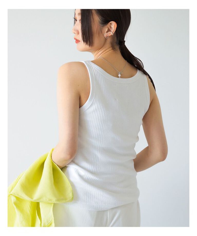 Demi-Luxe BEAMS 「INSCRIRE / 別注 フライス パッド タンクトップ」|Tシャツ・カットソー|